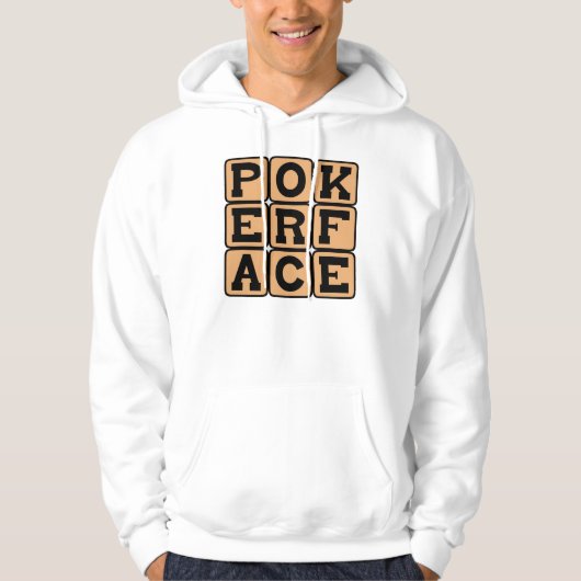 Pokerface, Gezicht bluffen Hoodie (Voorkant)