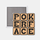 Pokerface, Gezichtsbluf Magneet (Voorkant / Achterkant)