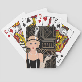 Pokerfeest Art Deco Pokerkaarten