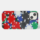 pokerfiches iPhone hoesje (Achterkant horizontaal)