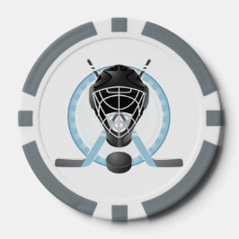 Pokerfiches met hockeyontwerp poker chips