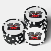 Pokerfiches met ontwerp van raceauto's poker chips (Opstapeling)