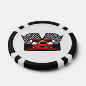 Pokerfiches met ontwerp van raceauto's poker chips (Enkel)