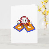 Pokerfiches met pokerkaarten kaart (Gele Bloem)