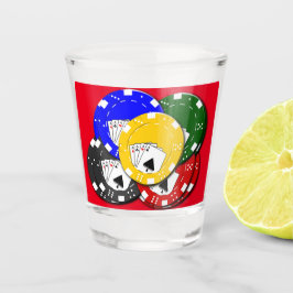 Pokerfiches Shot Glas