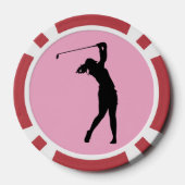 Pokerfiches voor Damesgolfliga Poker Chips (Achterkant)