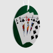 Pokerhanden - recht - Ace to Ten Ornament (voorkant)