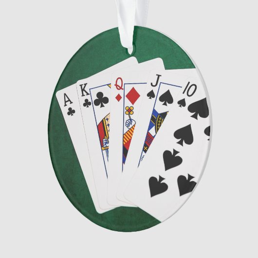 Pokerhanden - recht - Ace to Ten Ornament (voorkant)