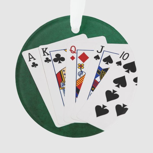 Pokerhanden - recht - Ace to Ten Ornament (voorkant)