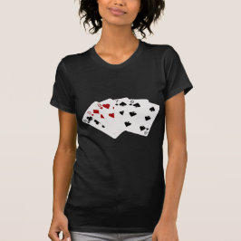 Pokerhanden - recht - tien tot zes t-shirt