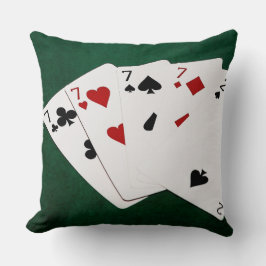 Pokerhanden - vier van een soort - zeven en twee kussen