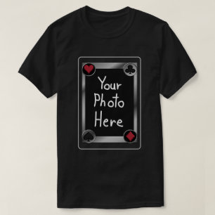 Pokerkaart Foto Zwart T-shirt