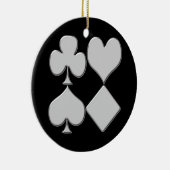 Pokerkaart Kleuren Kerst Ornament (Rechts)