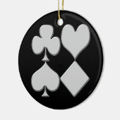Pokerkaart Kleuren Kerst Ornament (Links)