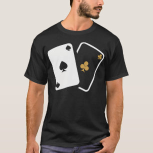 Pokerkaart Las Vegas Silhouette Logo T-shirt