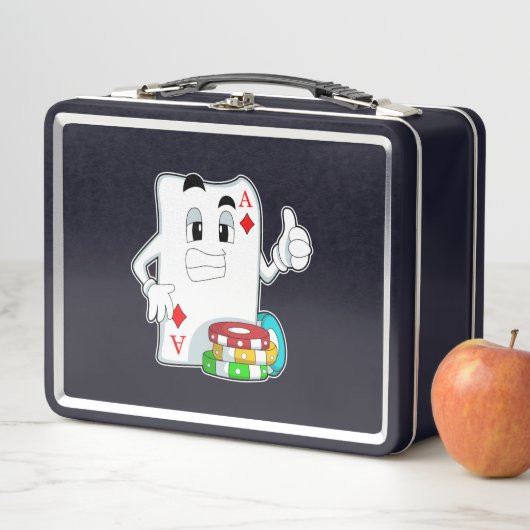 Pokerkaart met pokerchips (In situ)