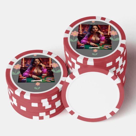Pokerkaart Poker Chips (Opstapeling)