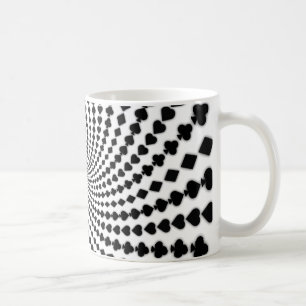 Pokerkaart Suits Spiral: Koffie-Mok: Zwarte Jack Koffiemok