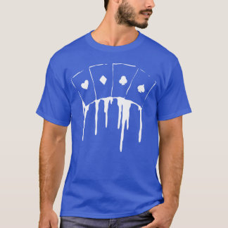 Pokerkaart Verslaafd aan gamen Cadeau vriend vrien T-shirt