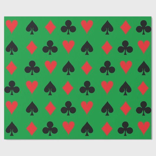 Pokerkaarten Cadeaupapier (Vlak)
