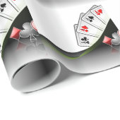 Pokerkaarten en casino-symbolen cadeaupapier (Rol Hoek)