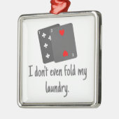 Pokerkaarten Humor Novelty Gift Metalen Ornament (Links)