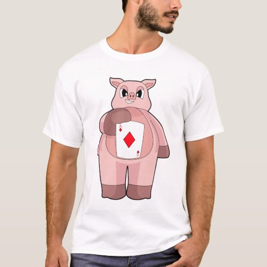 Pokerkaarten Kaartspel T-shirt (Voorkant)
