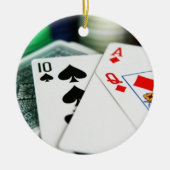 Pokerkaarten Keramisch Ornament (Voorkant)