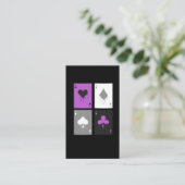 Pokerkaarten LGBTQ Ace of spades Visitekaartje (Staand voorkant)