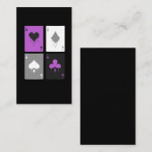 Pokerkaarten LGBTQ Ace of spades Visitekaartje (Voorkant / Achterkant)