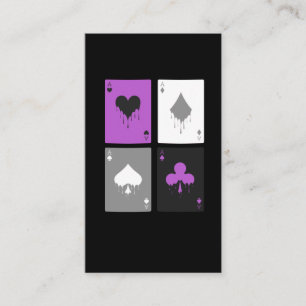 Pokerkaarten LGBTQ Ace of spades Visitekaartje