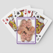 Pokerkaarten -  - Mirrored Foto + Tekst (Achterkant)