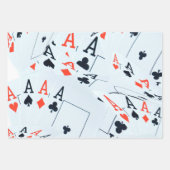 Pokerkaarten, papierset met cadeaupapier (Voorkant)