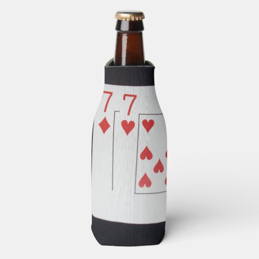 Pokerkaarten, Pocket Sevens Flesjeskoeler (Fles Voorkant)
