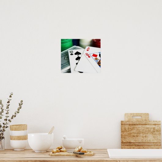 Pokerkaarten Poster (Keuken)