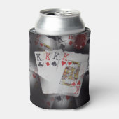 Pokerkaarten Quad Kings Patroon, Blikjeskoeler (Blikje Voorkant)