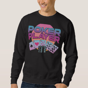Pokerkaarten Retro 90s 80s pokerspeler Trui