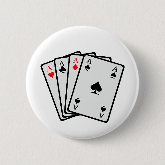 Pokerkaarten Ronde Button 5,7 Cm (Voorkant)