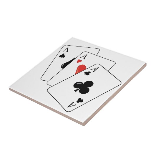 Pokerkaarten Tegeltje (Zijkant)