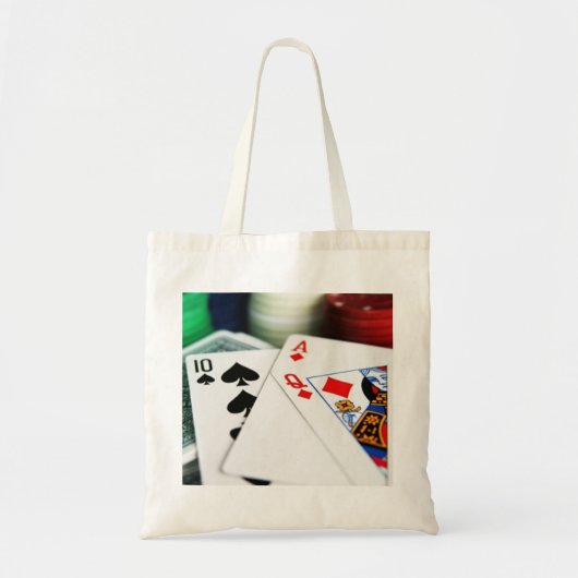 Pokerkaarten Tote Bag (Voorkant)