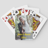 Pokerkaarten -  - Weddenfoto + tekst (Achterkant)