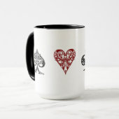 Pokerkaartpakken mok (Voorkant links)