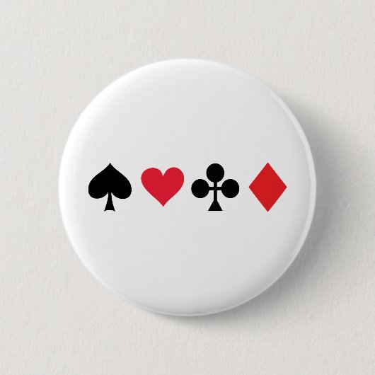 pokerkaartspel ronde button 5,7 cm (Voorkant)