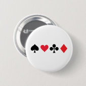 pokerkaartspel ronde button 5,7 cm (Voorkant /achterkant)