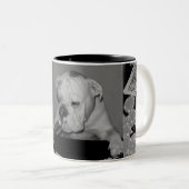 pokermok tweekleurige koffiemok (Voorkant rechts)