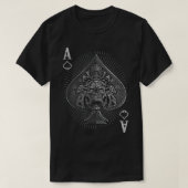 pokerontwerper Sneu van schoppen Samurai schedel T-shirt (Design voorkant)