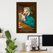 PokerPoster (Dog) Poster (Thuiskantoor)