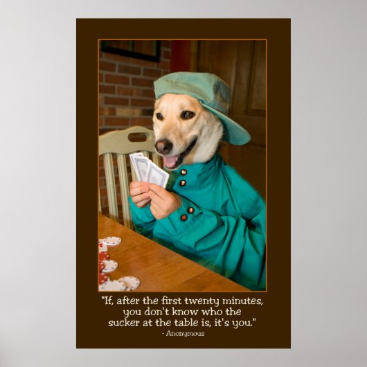 PokerPoster (Dog) Poster (Voorkant)