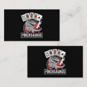 PokerSaurus Casino Poker T Rex Dinosaurus Gokken G Visitekaartje (Voorkant / Achterkant)