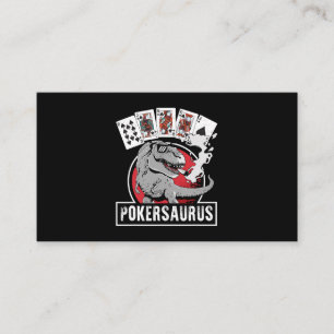 PokerSaurus Casino Poker T Rex Dinosaurus Gokken G Visitekaartje